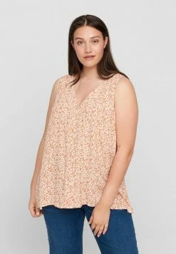 Zizzi MIT PRINT UND KNÖPFEN - Blouse - Petit Yellow Flower