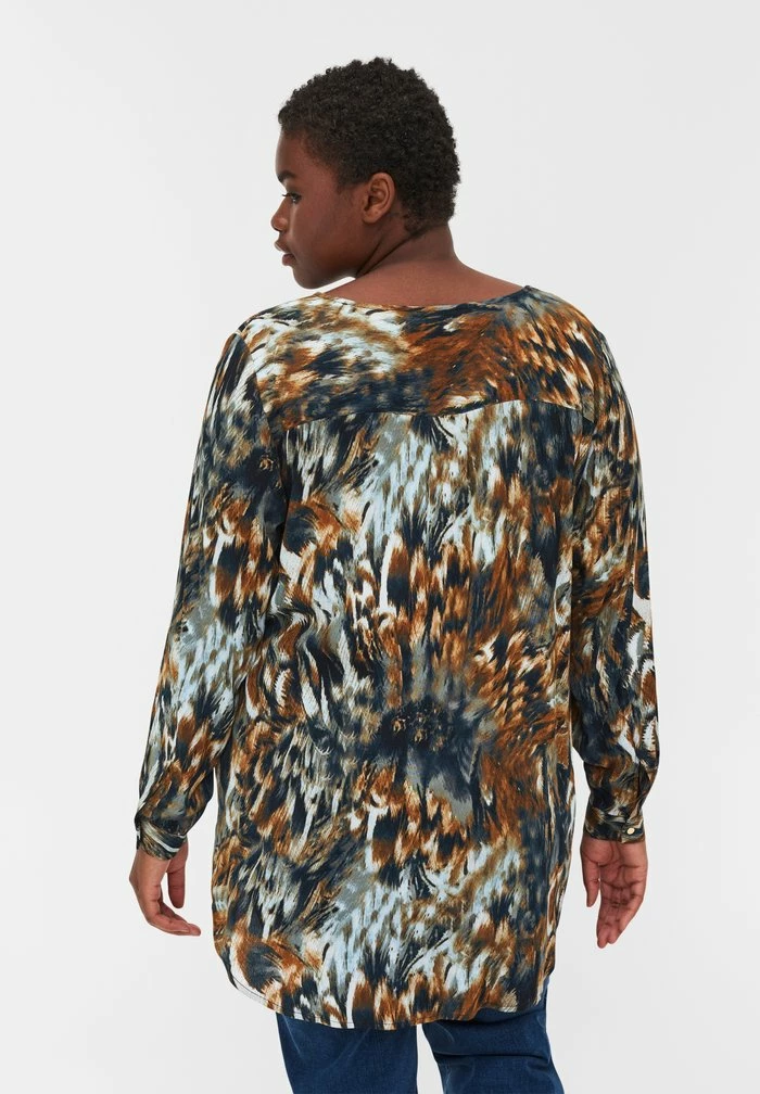 Zizzi MIT PRINT - Blouse - Rubber Aop 3 Zizzi MIT PRINT - Blouse - Rubber Aop – Image 3