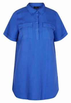 Zizzi MIT KRAGEN - Tunique - Dazzling Blue