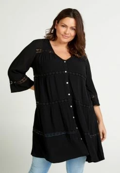 Zizzi Robe Chemise - Black