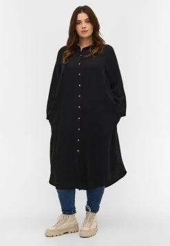 Zizzi Robe Chemise - Black