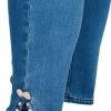 Zizzi CROPPED AMY WITH BEADED DETAIL - Jeans Skinny - Blue Denim -France Zizzi Soldes 2022 4326cac13a554675af4a51ae231f5942