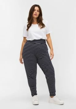 Zizzi Pantalon De Survêtement - Blue Stripe
