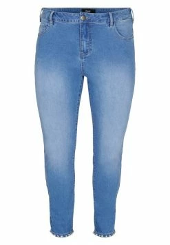 Zizzi AMY - Jean Slim - Light Blue Denim
