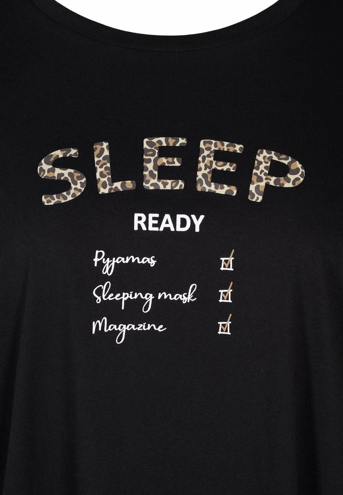 Zizzi OVERSIZE AUS - Haut De Pyjama - Black Sleep 6 Zizzi OVERSIZE AUS - Haut De Pyjama - Black Sleep – Image 6
