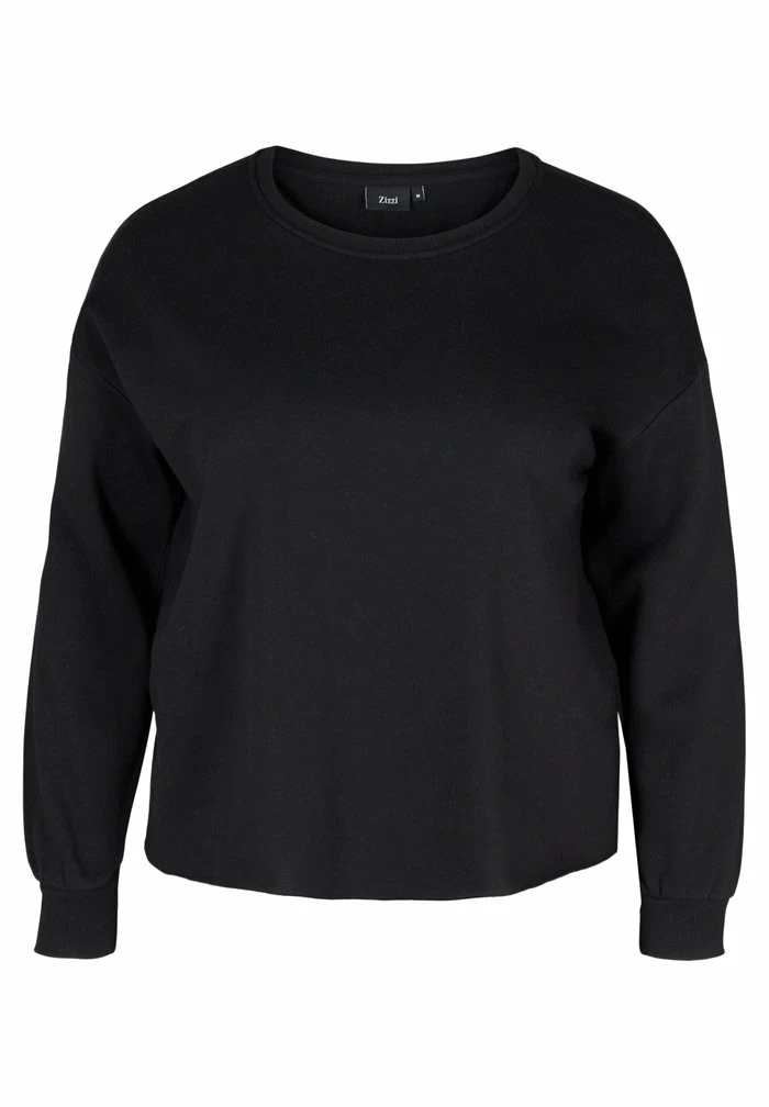 Zizzi MIT RUNDHALS - Sweatshirt - Black 4 Zizzi MIT RUNDHALS - Sweatshirt - Black – Image 4