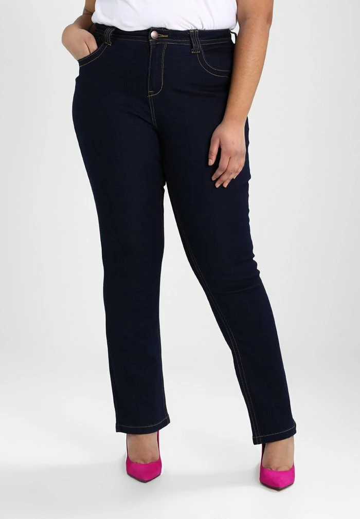 Zizzi VILMA - Jean Slim - Dark Blue Rinse 1 Zizzi VILMA - Jean Slim - Dark Blue Rinse