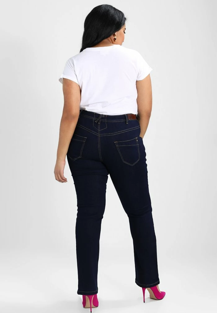 Zizzi VILMA - Jean Slim - Dark Blue Rinse 3 Zizzi VILMA - Jean Slim - Dark Blue Rinse – Image 3