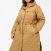 Zizzi MIT KAPUZE - Veste D'hiver - Tobacco Brown