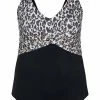 Zizzi WITH AND LEOPARD - Maillot De Bain - Black -France Zizzi Soldes 2022 4700fff843ed486db725c651a8d7c138