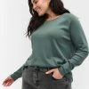 Zizzi WITH HOLE PATTERN - Blouse - Balsam Green -France Zizzi Soldes 2022 477a7fe5bccf4638a750a249f3151a5a