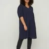 Zizzi Robe De Jour - Blue -France Zizzi Soldes 2022 48b106d57c294d6d9409326a8725377e