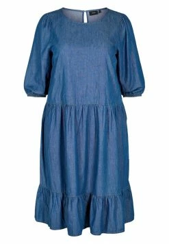 Zizzi Robe En Jean - Blue
