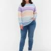 Zizzi MIT STREIFEN - Pullover - Chambray Blue Comb -France Zizzi Soldes 2022 4901ff88893c43fb92b3e6a05001fa58