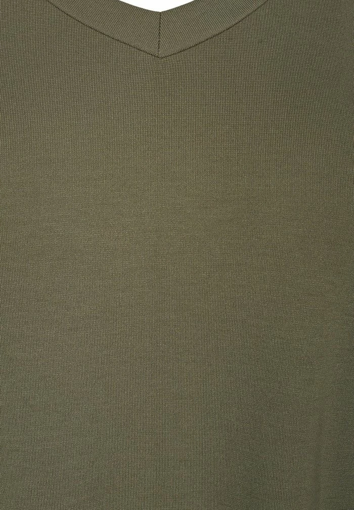 Zizzi KJOLE - Robe De Jour - Dusty Olive 5 Zizzi KJOLE - Robe De Jour - Dusty Olive – Image 5