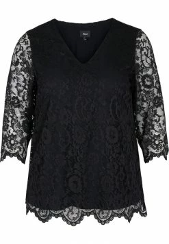 Zizzi MIT 3/4-ÄRMELN - Blouse - Black