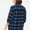 Zizzi TERNET MED KNAPPER OG BINDEDETALJE - Blouse - Black Check Comb -France Zizzi Soldes 2022 4a7f454055e3422bb6a43cb76ecefc25