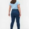 Zizzi SUPER AMY MIT PRINTDETAILS - Jeans Skinny - Dark Blue -France Zizzi Soldes 2022 4c51b537415b442dab822b01819cba0a