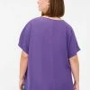 Zizzi Blouse - Purple -France Zizzi Soldes 2022 4c749bc366f1473492980a33c2667cae
