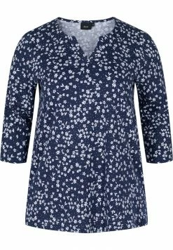 Zizzi Blouse - Blue White