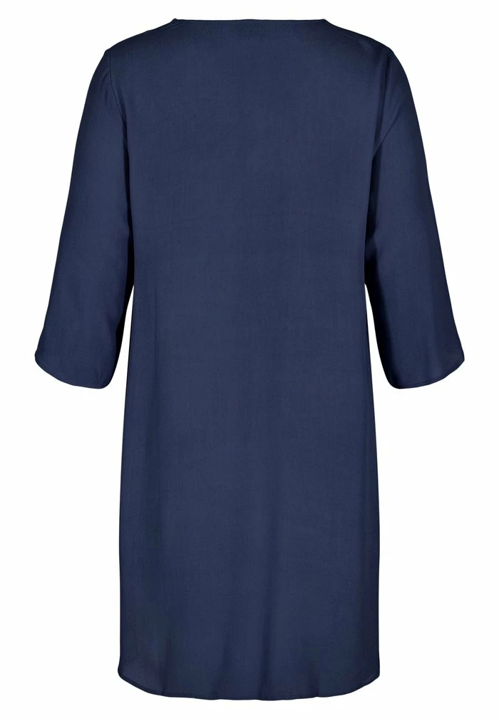 Zizzi MIT V-AUSSCHNITT UND 3/4-ÄRMELN - Tunique - Navy Blazer 2 Zizzi MIT V-AUSSCHNITT UND 3/4-ÄRMELN - Tunique - Navy Blazer – Image 2