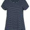 Zizzi WITH STRIPES - T-shirt Imprimé - Blue Stripe -France Zizzi Soldes 2022 4e821a06df21456e8d0419b2f90cc826