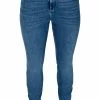 Zizzi AMY WITH FRAYED EDGES - Jean Slim - Blue -France Zizzi Soldes 2022 4ee1566e9b9d4b3fbfcc764821f783ca