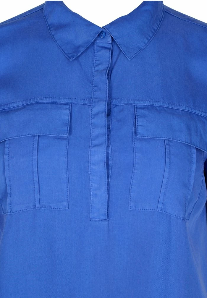 Zizzi MIT KRAGEN - Tunique - Dazzling Blue 3 Zizzi MIT KRAGEN - Tunique - Dazzling Blue – Image 3