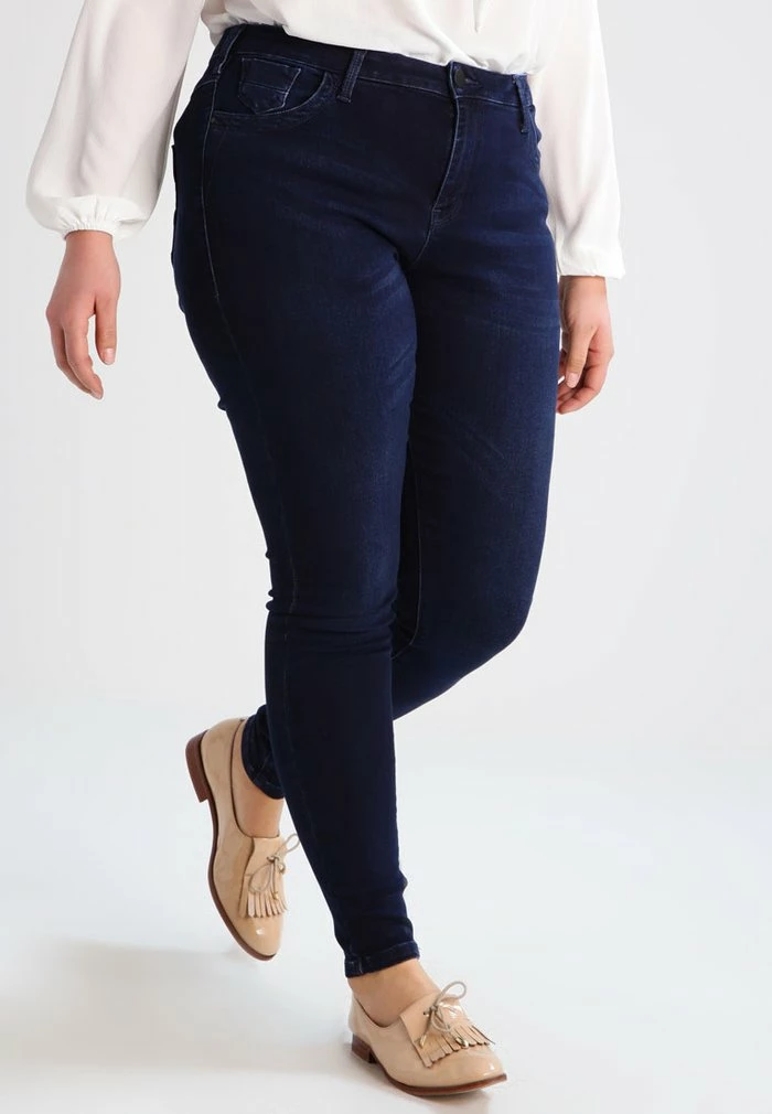 Zizzi AMY - Jeans Skinny - Dark Blue 1 Zizzi AMY - Jeans Skinny - Dark Blue