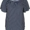 Zizzi Blouse - Blue White Stripe -France Zizzi Soldes 2022 50da47b36ecc49fab8dbc6283c3f6acc