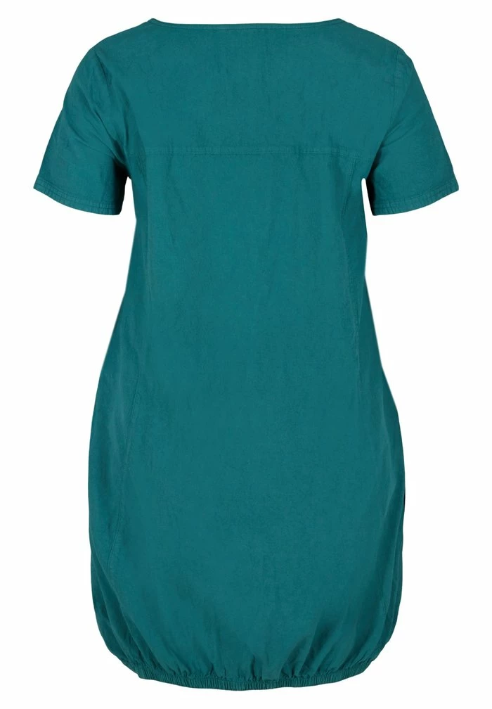 Zizzi SHORT-SLEEVE - Robe De Jour - Blue 5 Zizzi SHORT-SLEEVE - Robe De Jour - Blue – Image 5