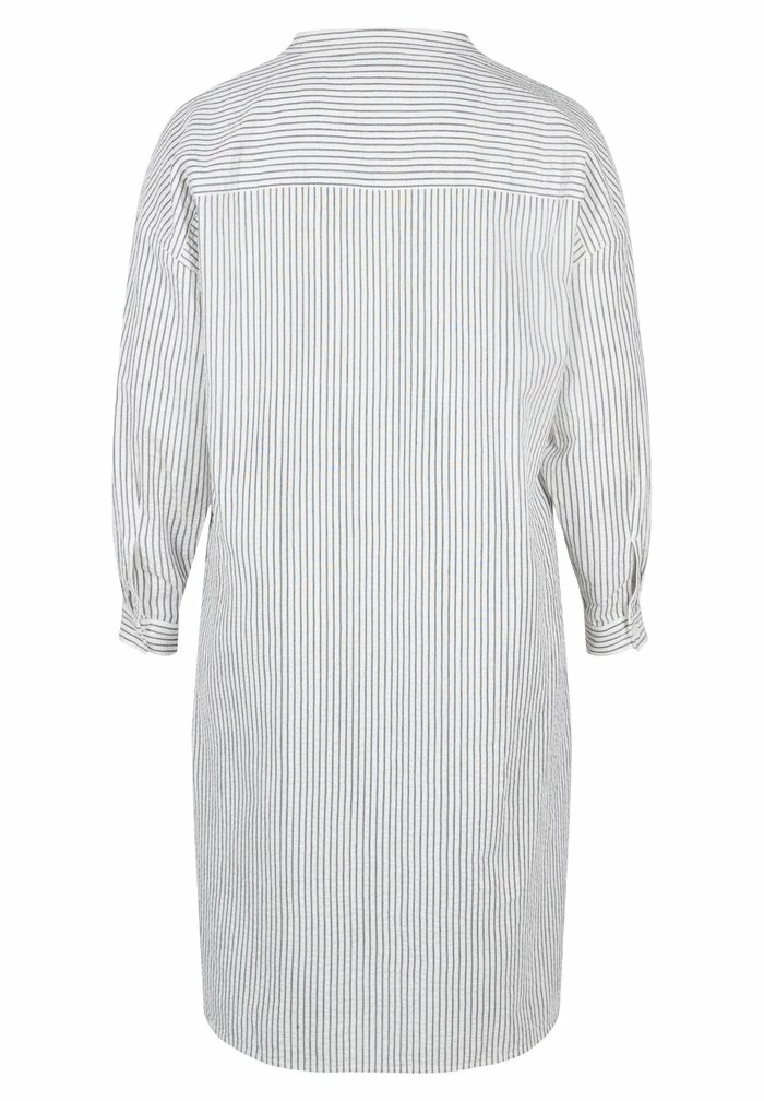 Zizzi GESTREIFTES - Robe Chemise - White Stripe 2 Zizzi GESTREIFTES - Robe Chemise - White Stripe – Image 2