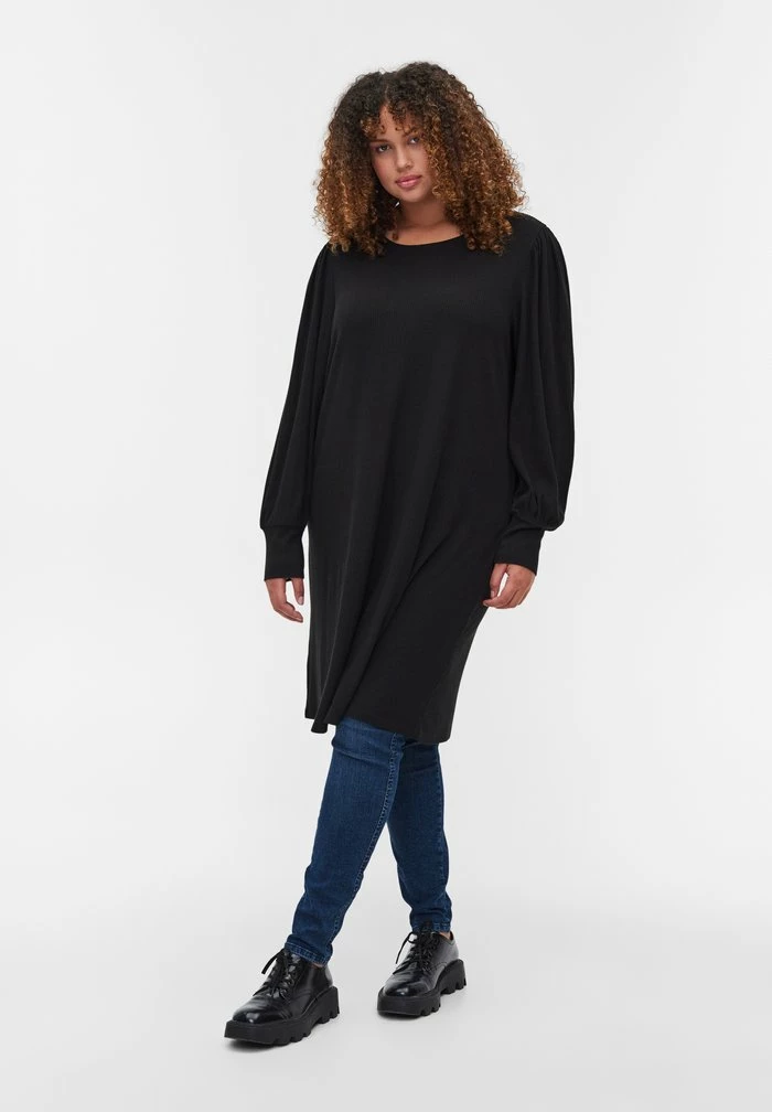Zizzi Robe Pull - Black 2 Zizzi Robe Pull - Black – Image 2