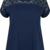 Zizzi SHORT SLEEVE - T-shirt Imprimé - Navy Blazer -France Zizzi Soldes 2022 5310fbe302e14541a64ae62ab48a956a
