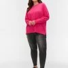 Zizzi LANGARM MIT SCHLITZ - Pullover - Fuchsia Purple -France Zizzi Soldes 2022 533fe082e12f4e1c8fdd29339166d055