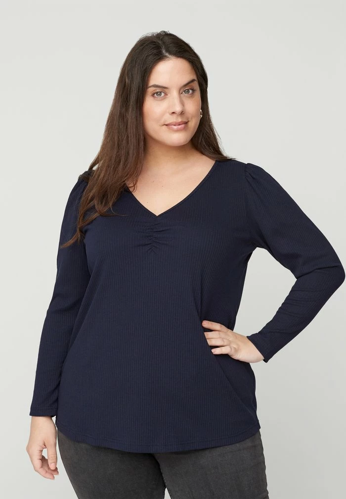 Zizzi Blouse - Blue 1 Zizzi Blouse - Blue
