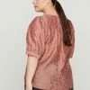 Zizzi TONE-IN-TONE MUSTER - Blouse - Pink -France Zizzi Soldes 2022 54838ef47c274eb29a4aa5a810f359af
