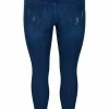 Zizzi WITH DISTRESSED LOOK - Jean Slim - Blue -France Zizzi Soldes 2022 558eabab042c4bdd908477f92dbee564