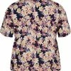 Zizzi KURZEN ÄRMELN UND SMOCK - Blouse - Night Sky Flower -France Zizzi Soldes 2022 5719fa77574b44b7a4b1ae976ecf23cc