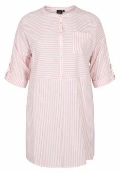 Zizzi Blouse - Rose Tan Stripe