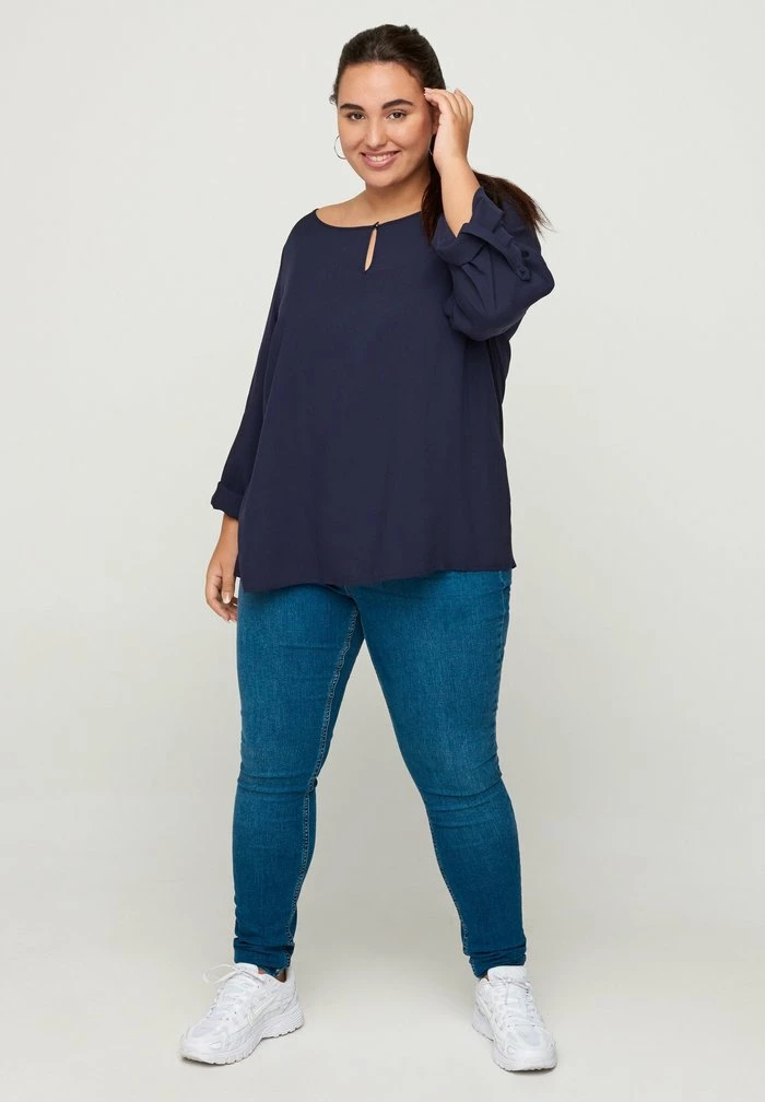 Zizzi Blouse - Blue 1 Zizzi Blouse - Blue