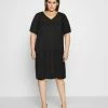 Zizzi MJANICA KNEE DRESS - Robe De Jour - Black -France Zizzi Soldes 2022 57f1c31f106f4656b625934571c0eee1