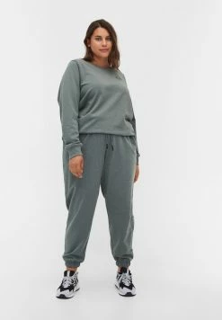 Zizzi Sweatshirt - Balsam Green Mel