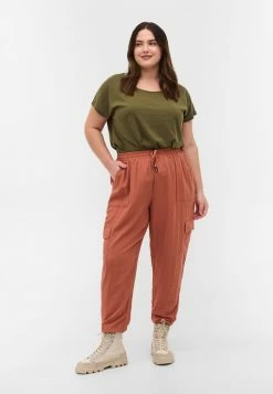 Zizzi Pantalon De Survêtement - Copper Brown