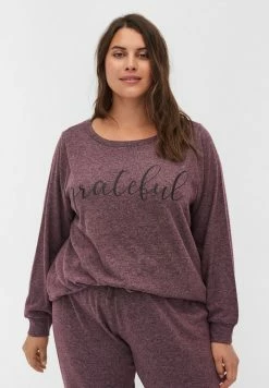 Zizzi T-shirt à Manches Longues - Port Royal Mel