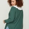 Zizzi MIT RUNDHALSAUSSCHNITT - Pullover - Green -France Zizzi Soldes 2022 5994a6d1002a4e4bbb2c9527b03c3749