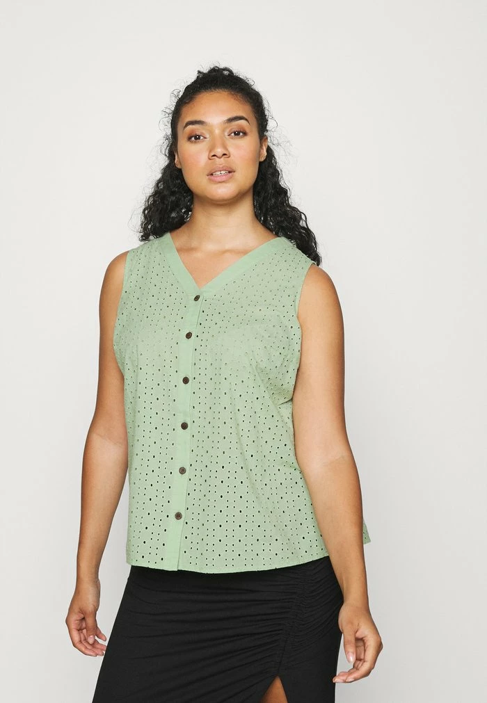 Zizzi MANGUS - Blouse - Silt Green 1 Zizzi MANGUS - Blouse - Silt Green