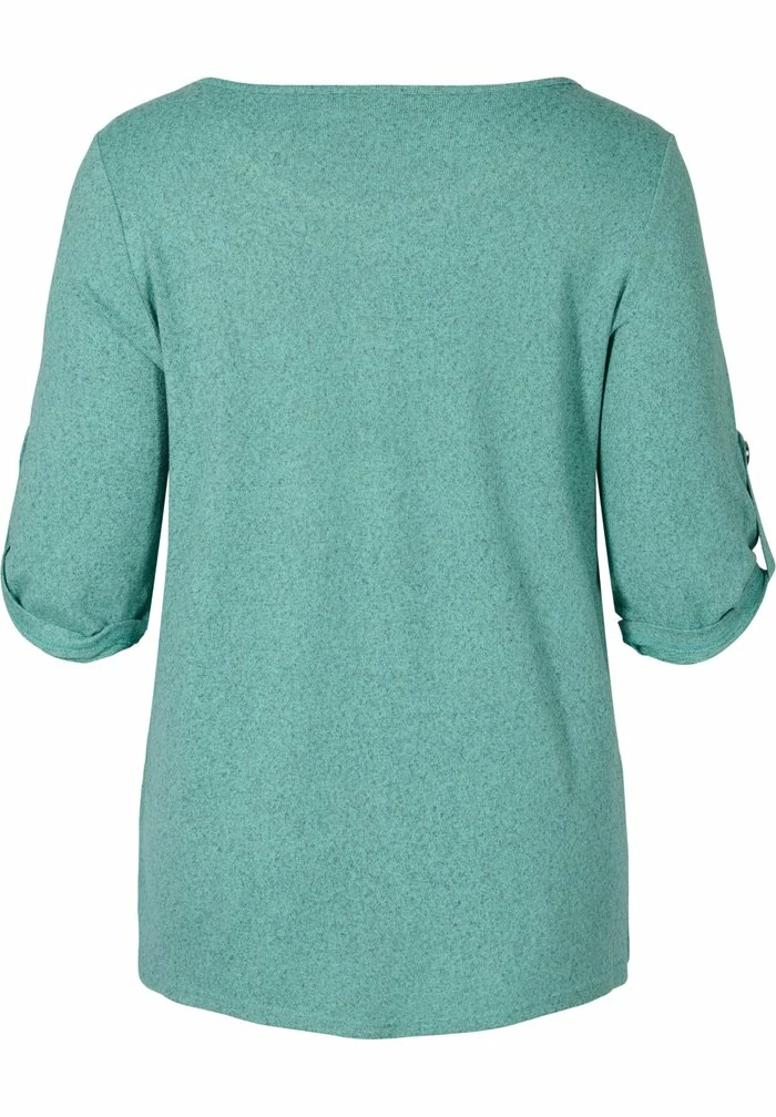 Zizzi Blouse - Dusty Jade Green M. 2 Zizzi Blouse - Dusty Jade Green M. – Image 2