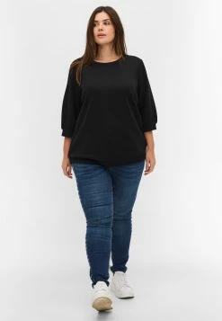 Zizzi WITH 3/4 LENGTH - Blouse - Black