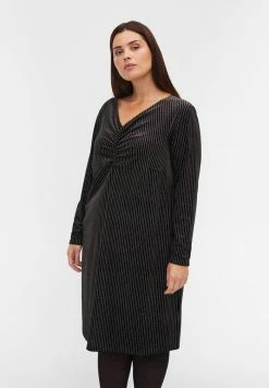 Zizzi MIT GLITZER - Robe De Jour - Black